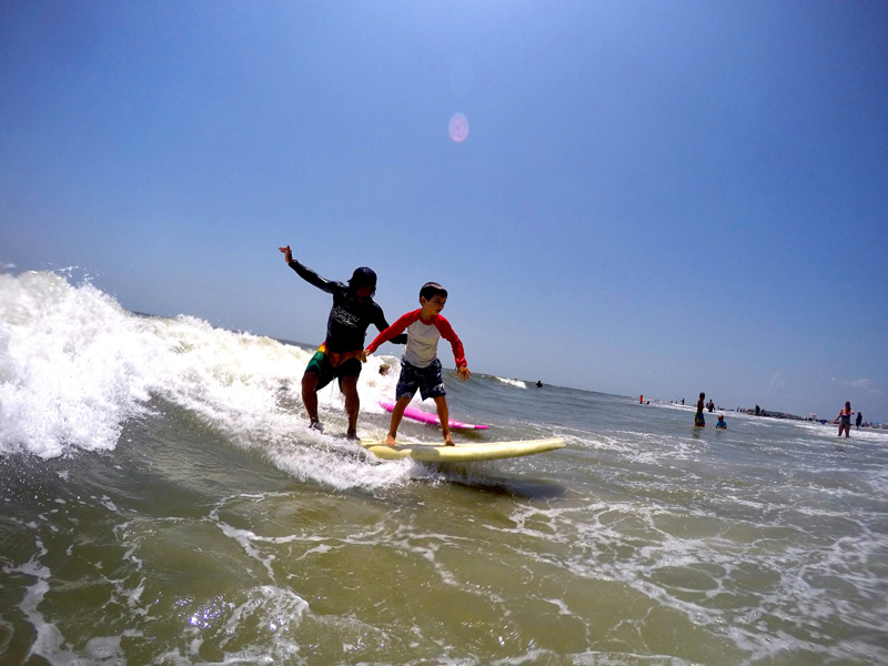 Surf Lesson Hot Sushi's Happy Surf Camp ALOHA !!