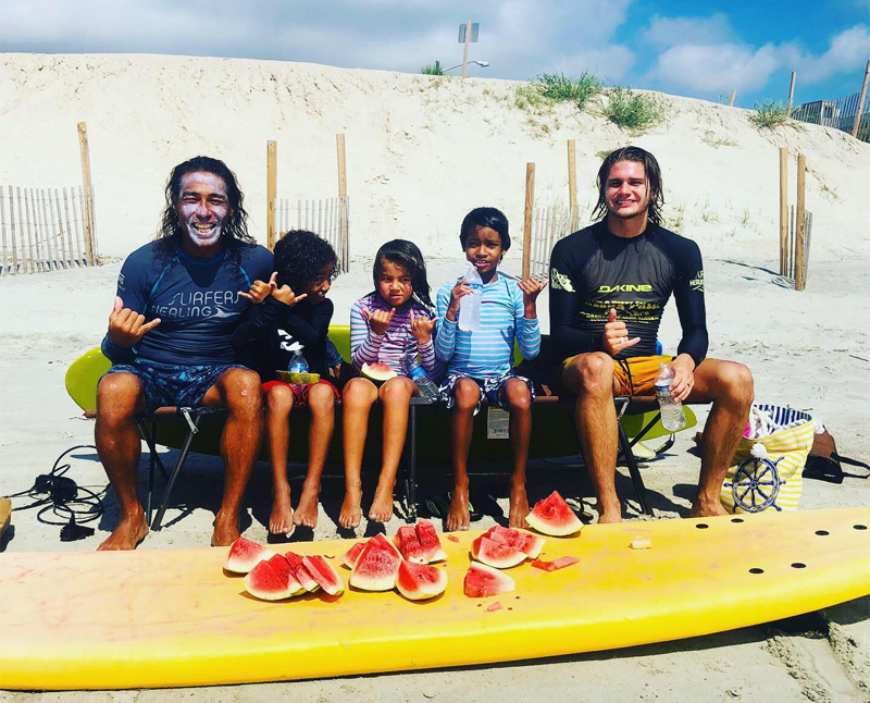 Surf Lesson Hot Sushi's Happy Surf Camp ALOHA !!